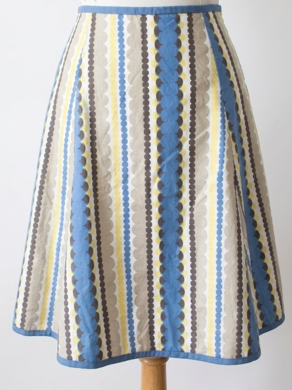 Boden 100% Cotton A-Line Skirt Size 10R Spring Summer
